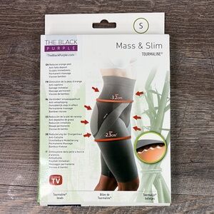 NEW Lanaform -The Black and Purple Mass & Slim Anti Cellulite Shorts Size Small